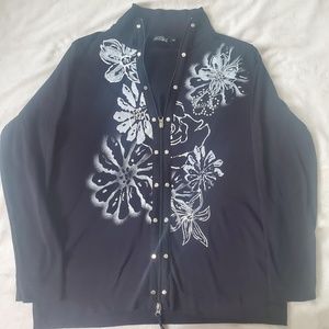 THOMAS RABE WOMEN'S ZIPPERED FLORAL PRINT SHACKET SIZE US14